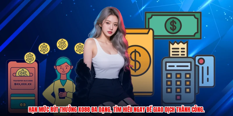 Hạn mức rút thưởng XO88 đa dạng, tìm hiểu ngay để giao dịch thành công.